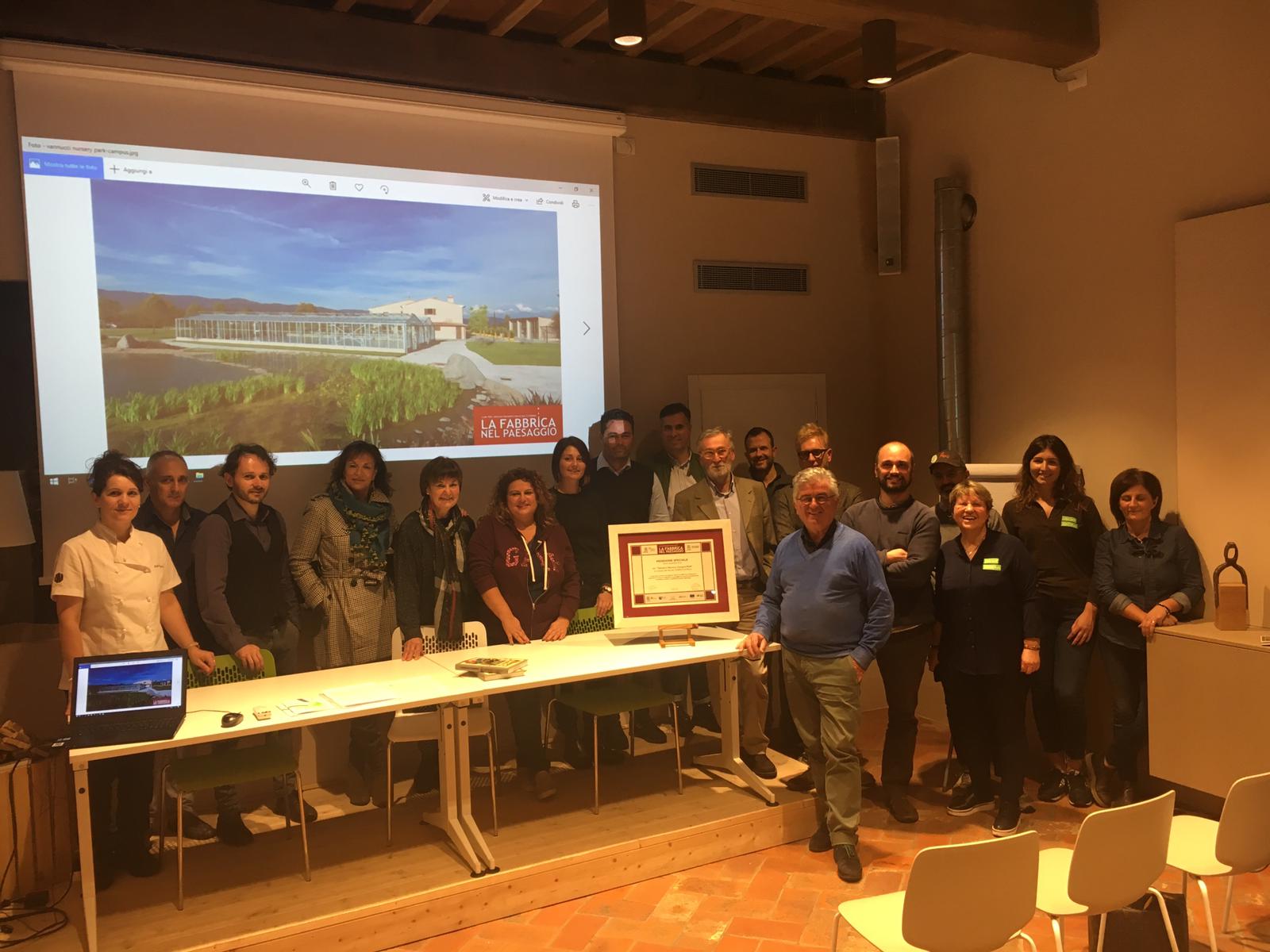 Pistoia Nursery Campus menzione speciale al premio “La Fabbrica nel Paesaggio” 2018